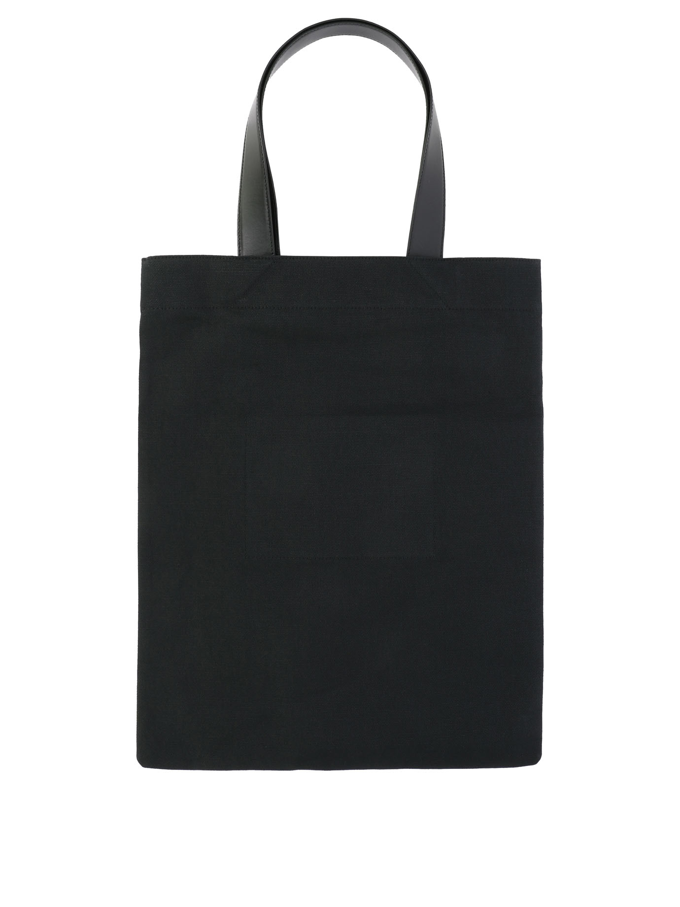 JIL SANDER Black   Tote bag with logo